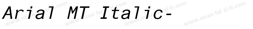 Arial MT Italic字体转换